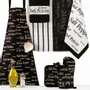 Maniques - Gant de cuisine Sel & Poivre Noir 18 X 28 - MAISON VIVARAISE - SDE VIVARAISE WINKLER