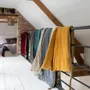 Bed linens - Elise Pom-Pom Comforter Grège 80 X 180 - MAISON VIVARAISE - SDE VIVARAISE WINKLER
