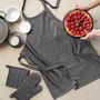 Potholders - Davis Oven Mitt and Pot Holder Noir 15 X 30 - MAISON VIVARAISE - SDE VIVARAISE WINKLER