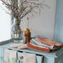 Kitchen utensils - Curl Eyelet Hand Towel Terracotta 50 X 50 - MAISON VIVARAISE - SDE VIVARAISE WINKLER
