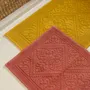 Autres linges de bain - Tapis de bain uni Enzo Safran 54 x 110 - MAISON VIVARAISE - SDE VIVARAISE WINKLER