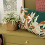 Cushions - Embroidered Cushion Alina Pétrole 45 X 45 - MAISON VIVARAISE - SDE VIVARAISE WINKLER