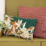 Fabric cushions - Embroidered Cushion Alina Pétrole 30 X 50 - MAISON VIVARAISE - SDE VIVARAISE WINKLER