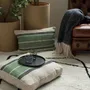 Cushions - Gatsby Floor Cushion Eucalyptus 55 X 55 X 10 - MAISON VIVARAISE - SDE VIVARAISE WINKLER