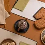 Table cloths - Recycled Tablecloth Grace Caramel 140 X 250 - MAISON VIVARAISE - SDE VIVARAISE WINKLER