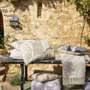 Cushions - Embroidered Cushion Flora Marine 30 X 50 - MAISON VIVARAISE - SDE VIVARAISE WINKLER