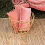 Cushions - Zeff Celeste Cushion Pêche 45 X 45 - MAISON VIVARAISE - SDE VIVARAISE WINKLER