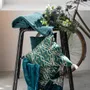 Cushions - Recycled Cushion Maia Pétrole 45 X 45 - MAISON VIVARAISE - SDE VIVARAISE WINKLER