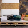 Cushions - Recycled Cushion Maia Tourterelle 45 X 45 - MAISON VIVARAISE - SDE VIVARAISE WINKLER