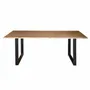 Dining Tables - Acacia wood dining table and metal legs - GINER Y COLOMER