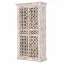 Wardrobe - Mango wood cabinet with ceramic and bronze details - GINER Y COLOMER
