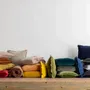 Throw blankets - Plain Fara Throw Olive 135 X 200 - MAISON VIVARAISE - SDE VIVARAISE WINKLER