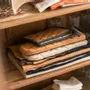 Potholders - Set of Recycled Oven Mitt/Pot Holder Grace Camel 15 X 32 - MAISON VIVARAISE - SDE VIVARAISE WINKLER