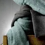 Linge de lit - Jeté Tana Vert de gris 260 x 260 - MAISON VIVARAISE - SDE VIVARAISE WINKLER
