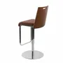 Stools - Adjustable brown eco-leather stool - ANGEL CERDÁ