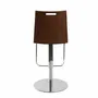 Stools - Adjustable brown eco-leather stool - ANGEL CERDÁ