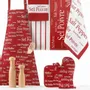 Dish towels - Sel & Poivre Tea Towel Rouge 50 X 70 - MAISON VIVARAISE - SDE VIVARAISE WINKLER