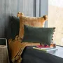 Coussins - Coussin Tender pompons Ocre 45 x 45 - MAISON VIVARAISE - SDE VIVARAISE WINKLER