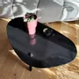 Coffee tables - Coffee table with black stone top - A 3 pattes - Pebble shape - C'EST BIEN FAIT