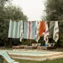 Dish towels - Yuna Marmelade/natural recycled washed tea towel 50 x 70 - MAISON VIVARAISE - SDE VIVARAISE WINKLER
