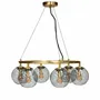 Hanging lights - Como brass ceiling lamp round with 5 domes - DYBERG LARSEN