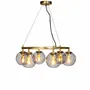 Hanging lights - Como brass ceiling lamp round with 5 domes - DYBERG LARSEN