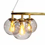 Hanging lights - Como brass ceiling lamp round with 5 domes - DYBERG LARSEN