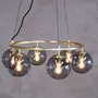 Hanging lights - Como brass ceiling lamp round with 5 domes - DYBERG LARSEN