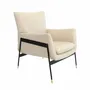 Armchairs - Upholstered armchair upholstered in grey cowhide leather - ANGEL CERDÁ