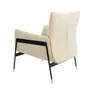 Armchairs - Upholstered armchair upholstered in grey cowhide leather - ANGEL CERDÁ