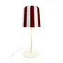 Lampes de bureau  - Lampe de table grise à rayures rouges foncées - DYBERG LARSEN