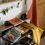 Dish towels - Kilia Striped Linen-Cotton Tea Towel Bronze 50 X 70 - MAISON VIVARAISE - SDE VIVARAISE WINKLER