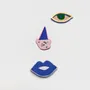 Gifts - Embroidered pin " Ice Cream” - Fun and sparkling handmade accessory - PETIT POIRIER
