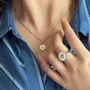 Jewelry - White Enamelled Rose Ring - ATELIER J.FB FRANCE