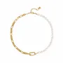 Jewelry - Figaro Pearl and Chain Multi-function Necklace - ATELIER J.FB FRANCE