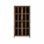 Wardrobe - 2-door display case in mango wood and metal structure - GINER Y COLOMER