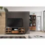 Meubles TV - Meuble TV fait main avec un tiroir et deux portes vitrées - GINER Y COLOMER