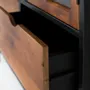 Sideboards - Showcase with 4 drawers and a glass door with metal structure - GINER Y COLOMER