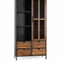 Sideboards - Showcase with 4 drawers and a glass door with metal structure - GINER Y COLOMER