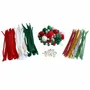Loisirs créatifs pour enfant - Maxi pack chenilles, yeux mobiles & pompons - Noël - LOOLIPO
