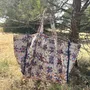 Bags and totes - Amalfi large shopping bag in blockprinted kantha - one-of-a-kind - MAISON LILO
