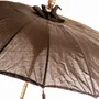 Parasols - Parasol en bois de mindi couleur marron cassé en 185x185x260 cm - VICAL
