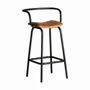 Tabourets - Tabouret en fer couleur marron cassé de 52x49x90 cm - VICAL