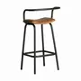 Tabourets - Tabouret en fer couleur marron cassé de 52x49x90 cm - VICAL