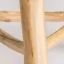 Tabourets - Tabouret en bois de suar couleur marron cassé en 50x43x50 cm - VICAL