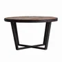 Tables basses - Table basse en bois de pin recyclé couleur marron vieilli en 80x - VICAL