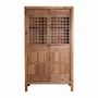 Armoires - Armoire en bois d'orme couleur marron cassé de 120x55x210 cm - VICAL