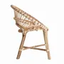 Fauteuils - Fauteuil en rotin couleur marron cassé en 74x61x85 cm - VICAL