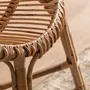 Fauteuils - Fauteuil en rotin couleur marron cassé en 74x61x85 cm - VICAL
