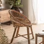 Fauteuils - Fauteuil en rotin couleur marron cassé en 74x61x85 cm - VICAL